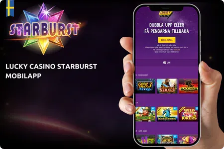 Lucky Casino Starburst mobilapp