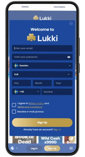 Registrera ett konto