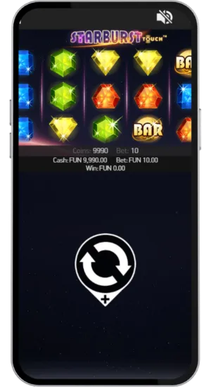 Startvy med spelhjul